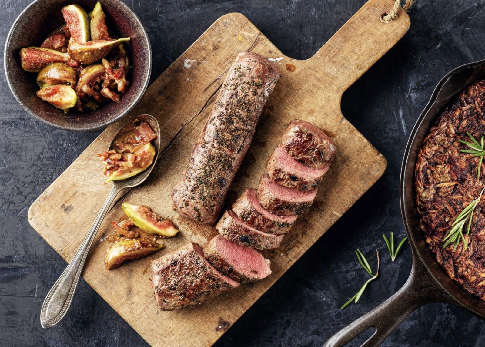 FILET DE CHEVREUIL AUX FIGUES ET À LA SAUCE AUX LARDONS Les recettes de nos maman