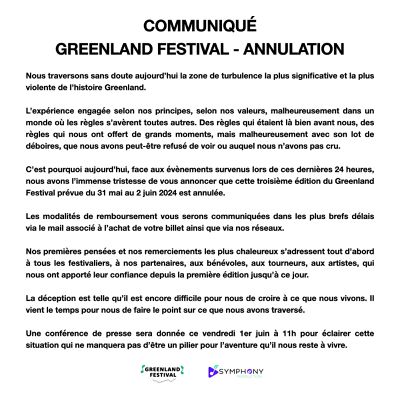 Annulation du Greenland Festival dans les Pyrénées-Orientales:un #GreenLandFestival qui n'a pas lieu, c'est encore plus écologique...par Nicolas Caudeville