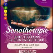 BORDEAUX/ 33/Formation Sonotherapie/BOLS TIBETAINS 1 : Usages & Soin énergétiqu