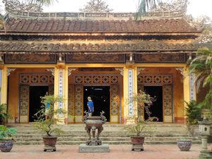 Visite d'une pagode. - Visit of a pagoda