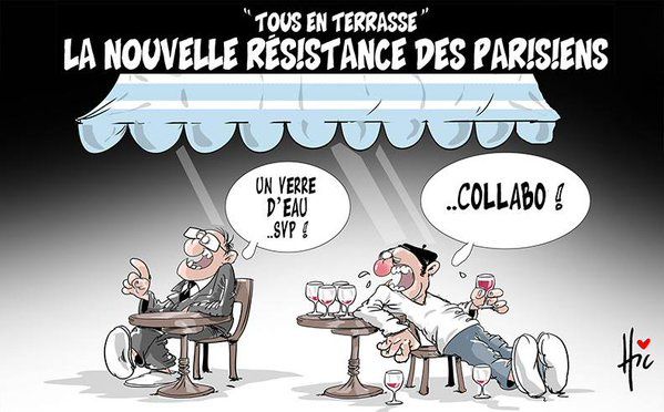 Faites l'humour, pas la haine ! Tous en Terrasse ! Tous unis !