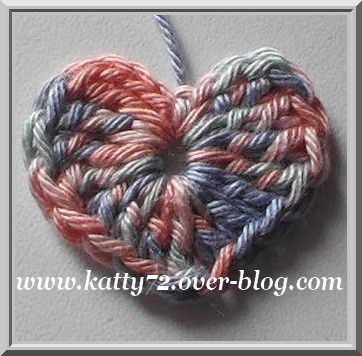 Tuto mini coeur au crochet