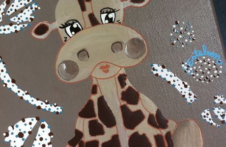 Tableau girafe 