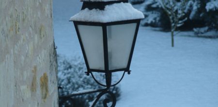 Neige bleue.