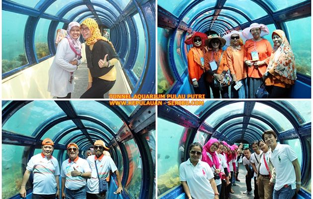 Tunnel Aquarium Pulau Putri Wisata Pulau Seribu Resort