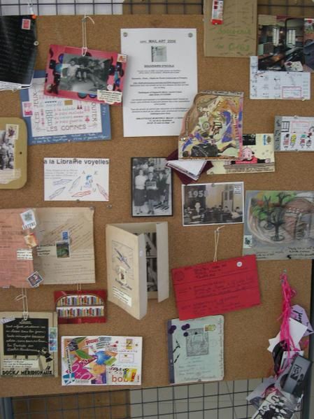 Vues de l'exposition sur les souvenirs d'école et sur la patrimoine de la commune de Saint jean du Falga / Vues du vernissage le vendredi 13 juin 2008