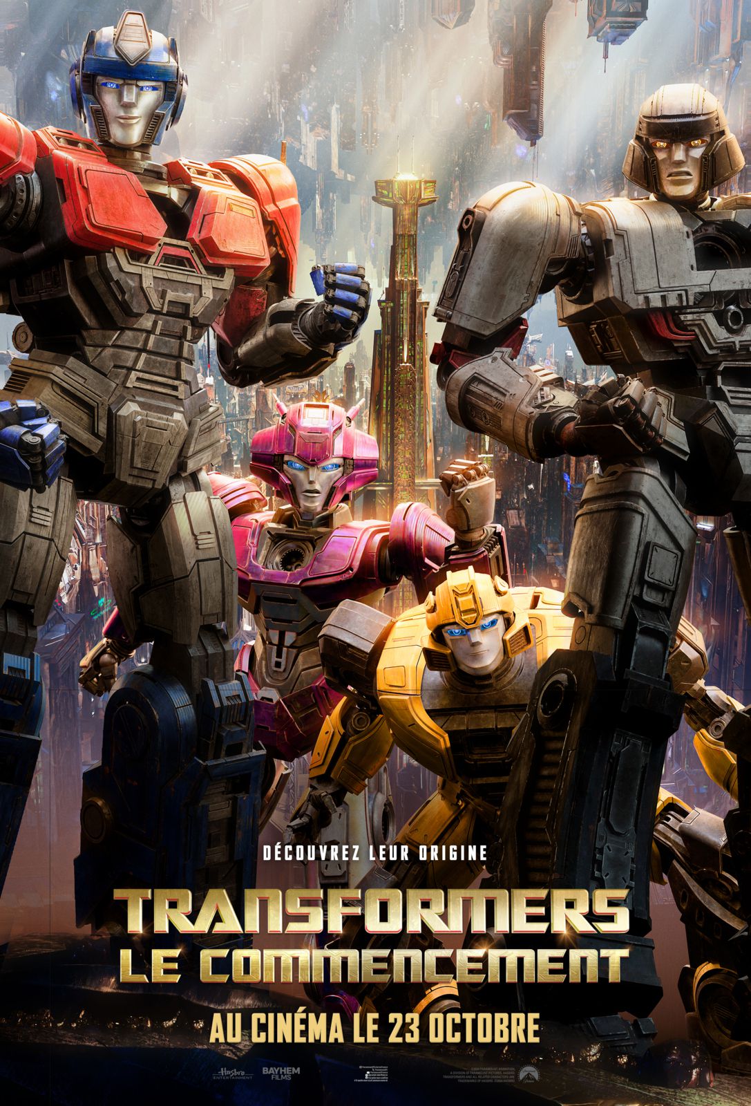 🎬TRANSFORMERS : LE COMMENCEMENT ! les affiches des personnages 