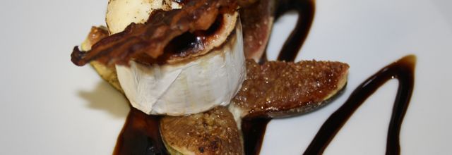 Chèvre chaud et figue fraiche
