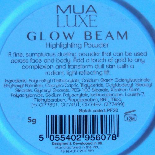 Glow Beam highlighting powder de MUA