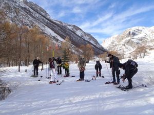 Après une bonne nuit au refuge du CAF de Maljasset nous nous mettons en route