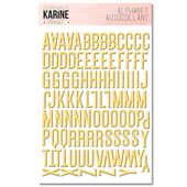 Romance Autocollants Alphabet Jaune