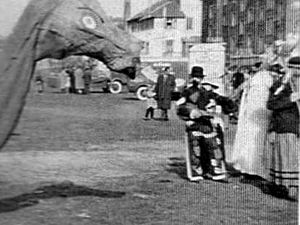 Défilés du Carnaval entre 1950 et 1955 à Algrange