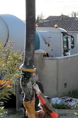 27 novembre 2019 : Coulage des murs de la piscine et du pourtour de la terrasse