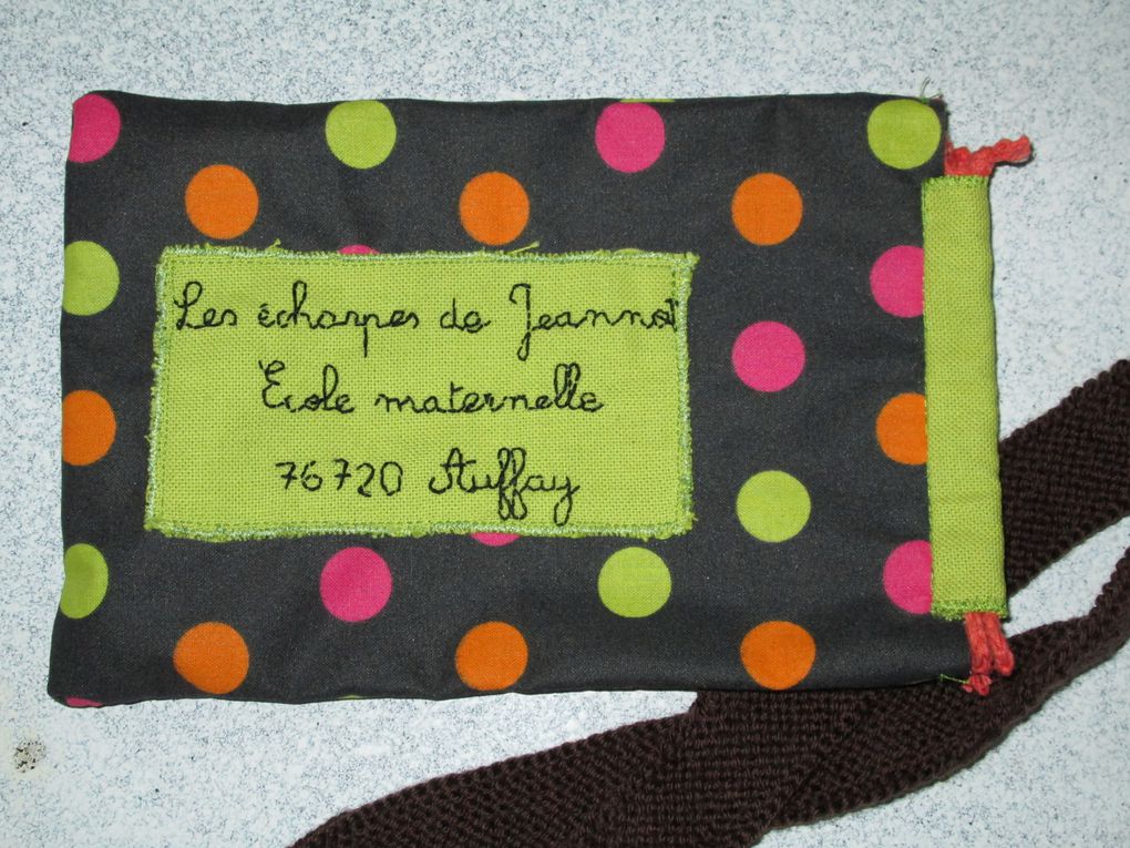 couture et broderie pour l'ecole et les activites extra-scolaires