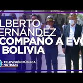 Alberto Fernández acompañó el regreso a Bolivia de Evo Morales