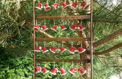 Boucles d'oreilles bonnet de père noël