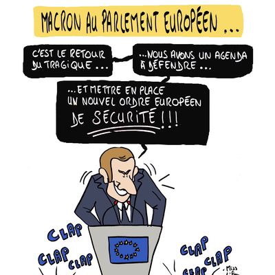 Emmanuel Macron au parlement européen