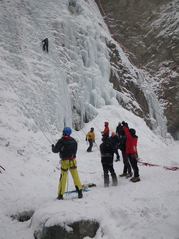 Sortie cascade de glace