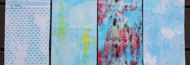 Atelier 4/14 - une plaque gelli