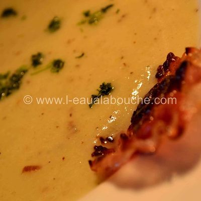 Velouté De Poireaux Et Sa Pancetta