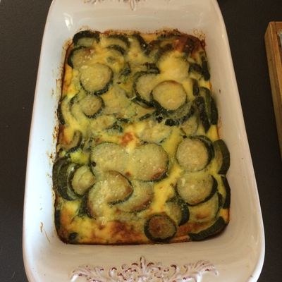 Flan de courgettes au parmesan - 2 sp Weight Watchers