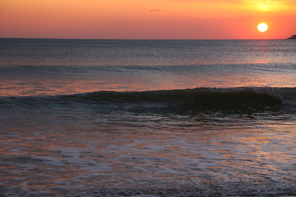 Couché de soleil baie de La Baule - Photos Thierry Weber Photographe de Mer Guérande La Baule