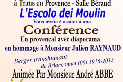 Conférence : Hommage à M. Julien Raynaud...