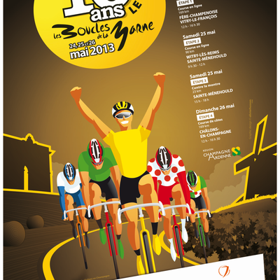 L'affiche des Boucles de la Marne, le Tour