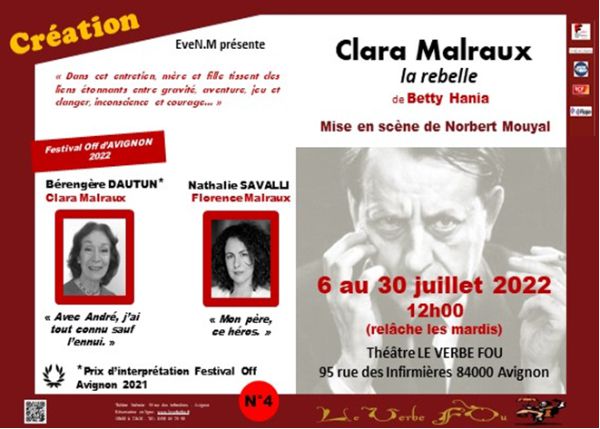 clara malraux la rebelle piece theatre bernieshoot