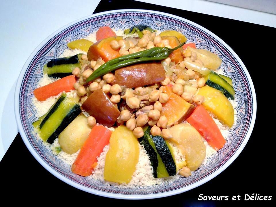 couscous marocain à la viande et aux légumes- الكسكس المغربي باللحم والخضر مبسط مع جميع مراحل الإعداد 