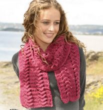 Une écharpe au crochet...