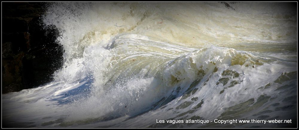 Les vagues atlantique - Panoramiques - Côte Sauvage Le Croisic - Batz-sur-Mer - Photos Copyright Thierry Weber