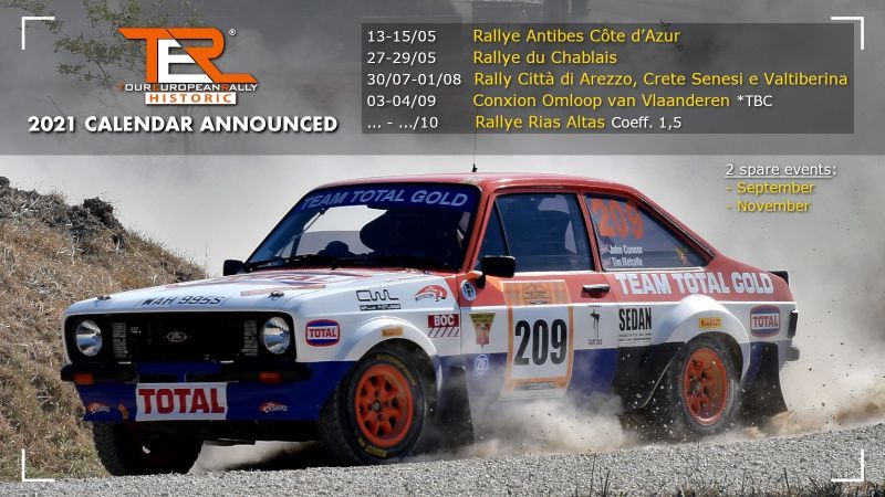 Calendrier Rallye Historique 2021