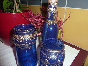 décoration orientale sur verre