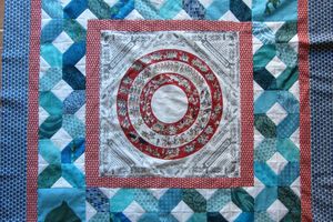 Patchwork : "bandana" quilting terminé 