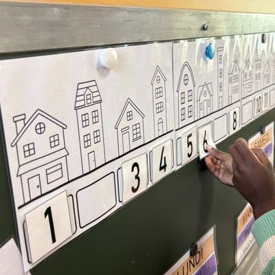 Se repérer sur la frise numérique - premier niveau - GS 