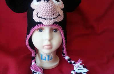 Bonnet Minnie avec visage