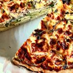 Tarte à la Courgette, Féta et Oignon Rouge