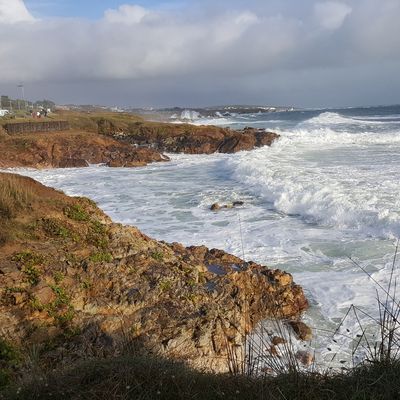 Grande marée du 29 Septembre sur le littoral du Château d'Olonne