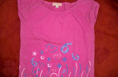 t-shirt fille 4 ans