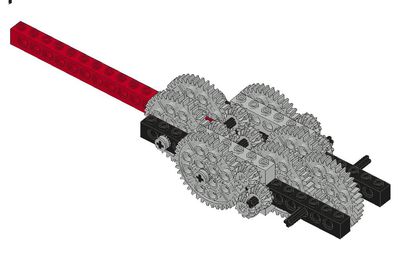 niveau de réduction en 40t / 12t