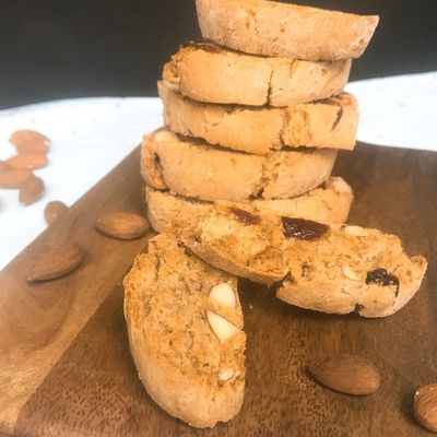 Biscotti aux Amandes et aux Cranberries - Vegan et Sans Gluten