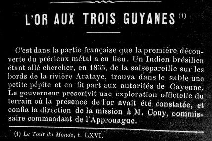 L'or en Guyane