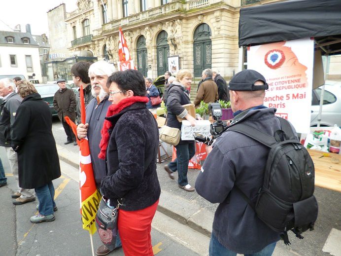 Manifestation du premier à Cherbourg