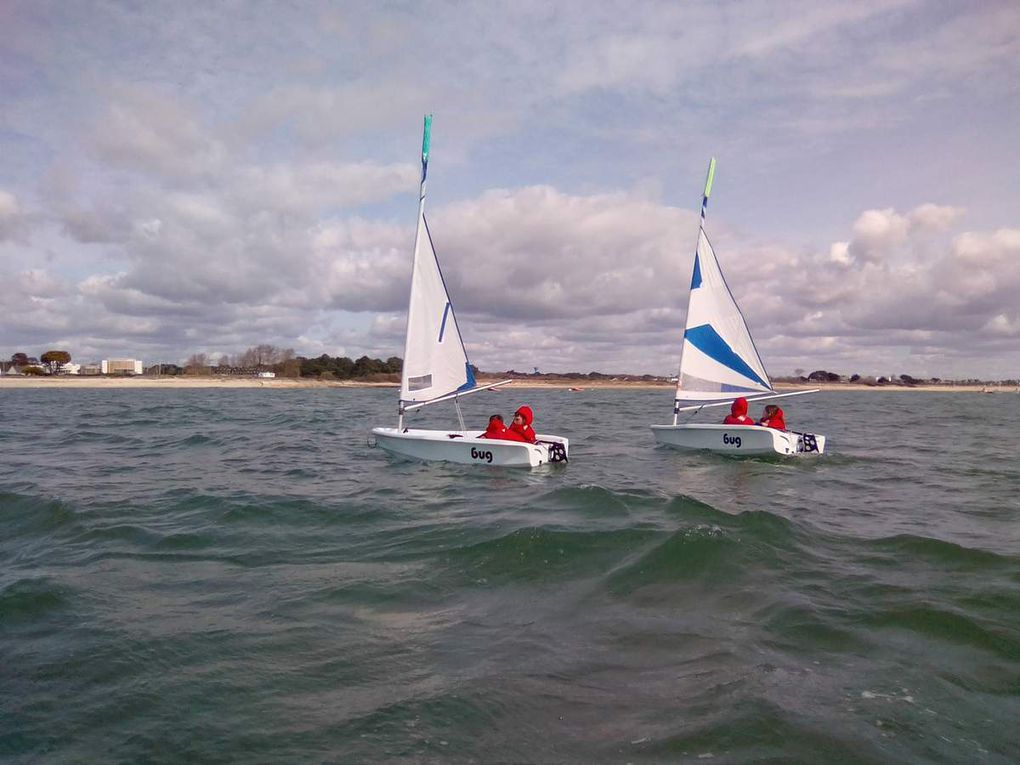 2ème séance de voile, lundi 26 mars: Sea, wind and sun !!!