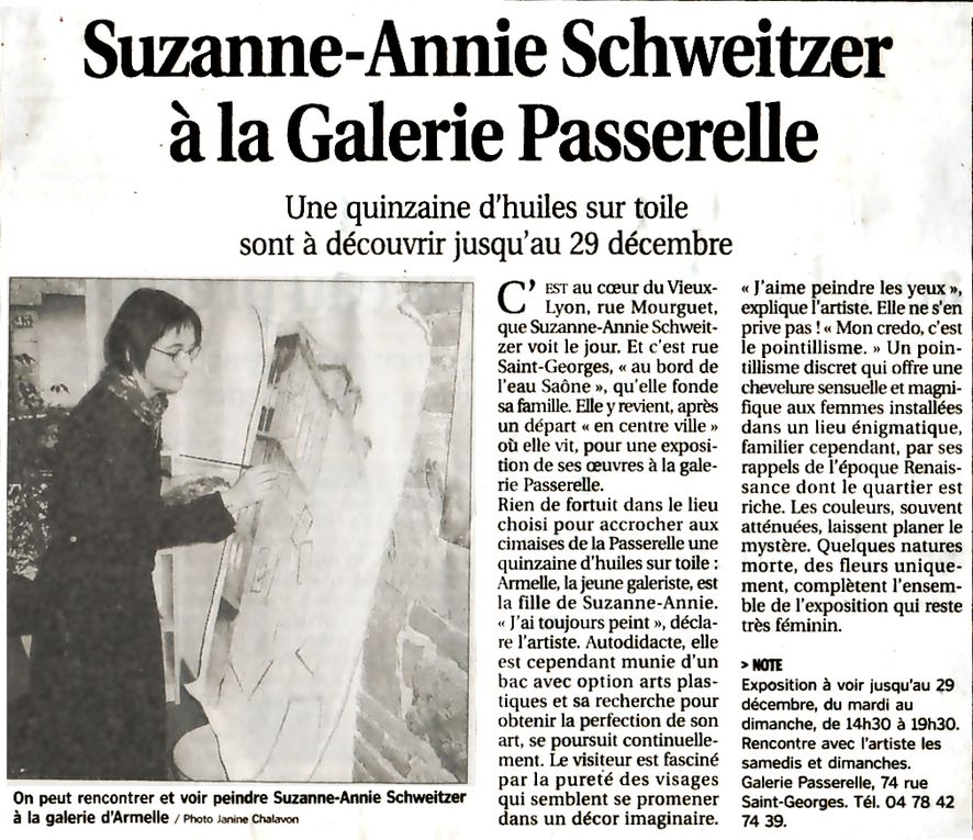 Exposition à la Galerie Passerelle en 2005-2006