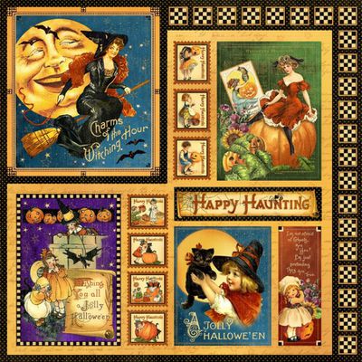 Halloween Greetings cards-Happy haunting-Happy Halloween-Halloween Labels and Papers