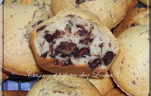 Muffins aux pépites de chocolat