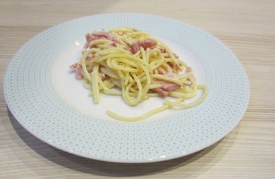 Spaghettis à la carbonara