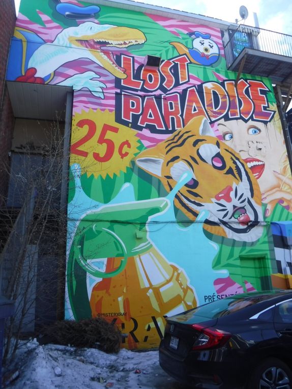 Des murales aux typographies hyper travaillées et pleines de peps.